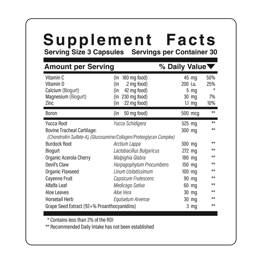 Advanced Joint Health Complex Advanced Joint Complex - Joint Mobility & Comfort Supplement – Food ...